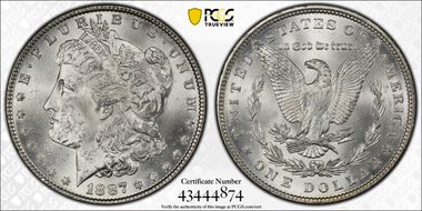1887 $1 MS63