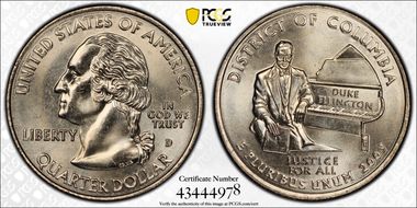 2009-D 25C District of Columbia MS65