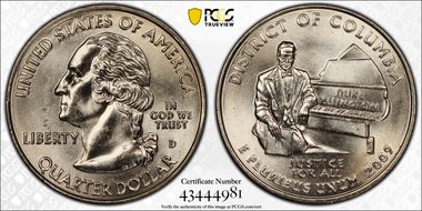 2009-D 25C District of Columbia MS65