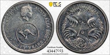 2016 5C 50 Yrs Decimal Currency AU58