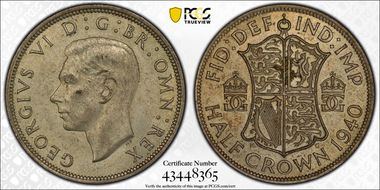 1940 1/2 Cr S-4080 MS62