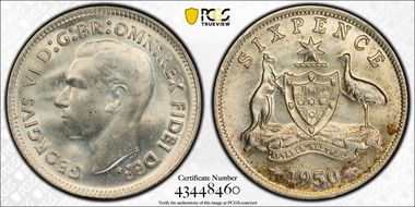 1950(m) 6D KM-45 Ag MS66