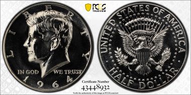 1964 50C Accented Hair, FS-401 PR67