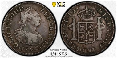 1793-L IJ 2 R Calico-576 Normal Bust VF35