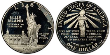 1986-S $1 Statue of Liberty PR66DCAM