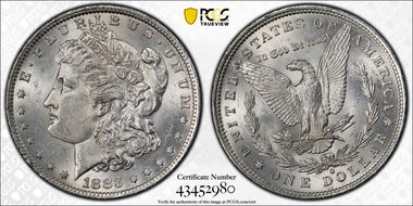 1883-O $1 MS62
