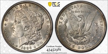 1886 $1 MS63