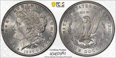 1884 $1 MS64