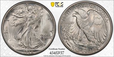 1936-D 50C DDO, FS-101 MS66