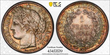 1881-A 1 Fr Gad-465a F-216 MS66+ 