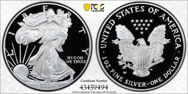 2004-W $1 Silver Eagle PR70DCAM