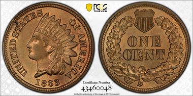 1863 1C J-300 MS64