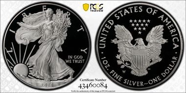 2018-W $1 Silver Eagle PR70DCAM
