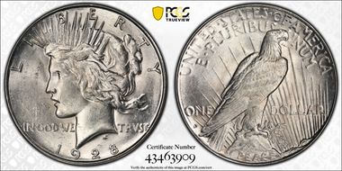 1928-S $1 AU55