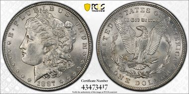 1887 $1 MS63