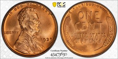 1939 1C MS67+ RD