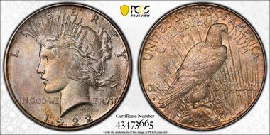 1922-S $1 MS65