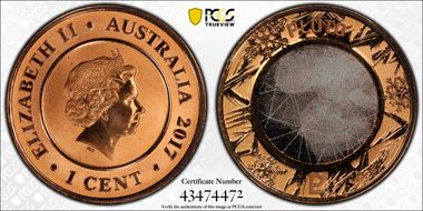 2017 1C Planetary Coins Pluto Colorized MS69RD