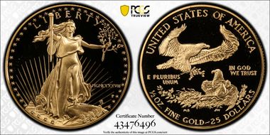 1987-P $25 Gold Eagle PR69DCAM