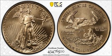 1999 $25 Gold Eagle MS69