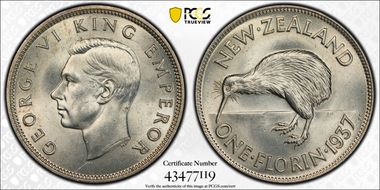 1937 Florin MS65