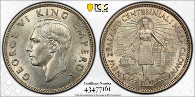 1940 1/2 Cr Centennial KM-14 N1