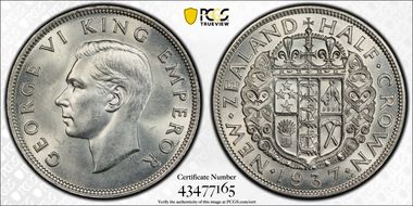 1937 1/2 Cr MS64