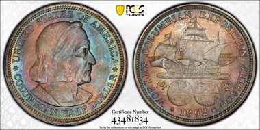 1892 50C Columbian MS67+