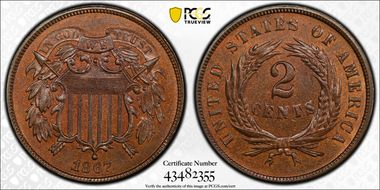 1867 2C MS64BN