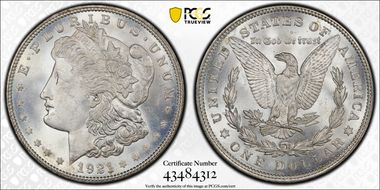 1921 $1 Morgan MS66+