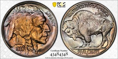 1938-D 5C Buffalo MS67+