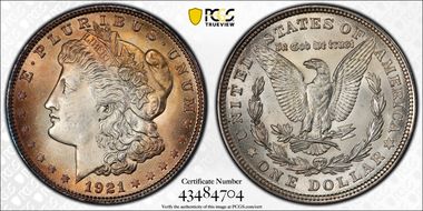 1921 $1 Morgan N1