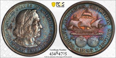 1893 50C Columbian N1