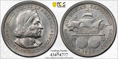 1893 50C Columbian N1