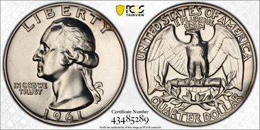 1961 25C PR65