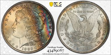 1886 $1 MS65