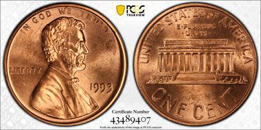 1993 1C MS67RD
