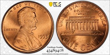 1993 1C MS67RD