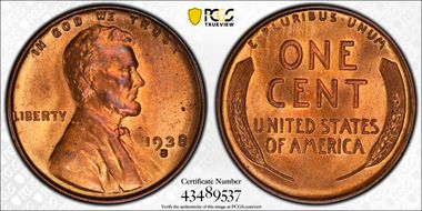 1938-S/S/S 1C RPM, FS-502 MS65RD