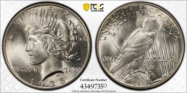 1935 $1 MS66