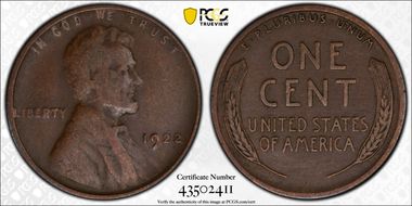 1922 No D 1C Strong Reverse VF30BN