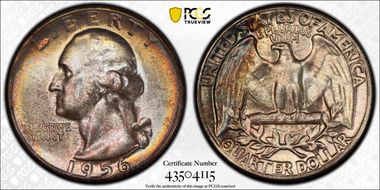 1956 25C Type B Reverse, FS-901 MS66