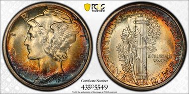 1931-D 10C DDO, FS-101 MS66FB