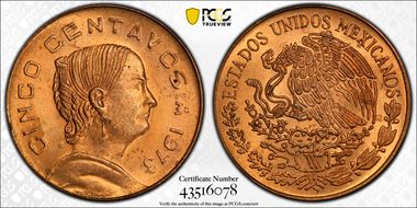1973-Mo 5C Round top 3 MS65