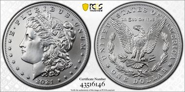 2021-O Privy $1 Morgan Dollar 100th Anniversary MS69