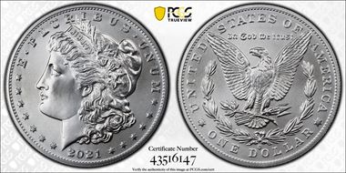 2021-O Privy $1 Morgan Dollar 100th Anniversary MS69
