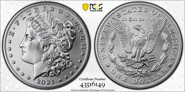 2021-O Privy $1 Morgan Dollar 100th Anniversary MS69
