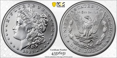 2021-O Privy $1 Morgan Dollar 100th Anniversary MS69