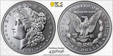 2021-D $1 Morgan Dollar 100th Anniversary MS69