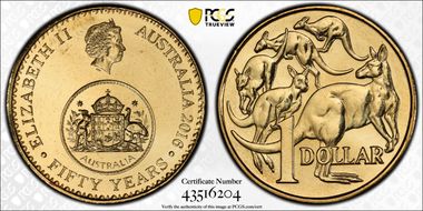 2016 $1 50 Yrs Decimal Currency MS68